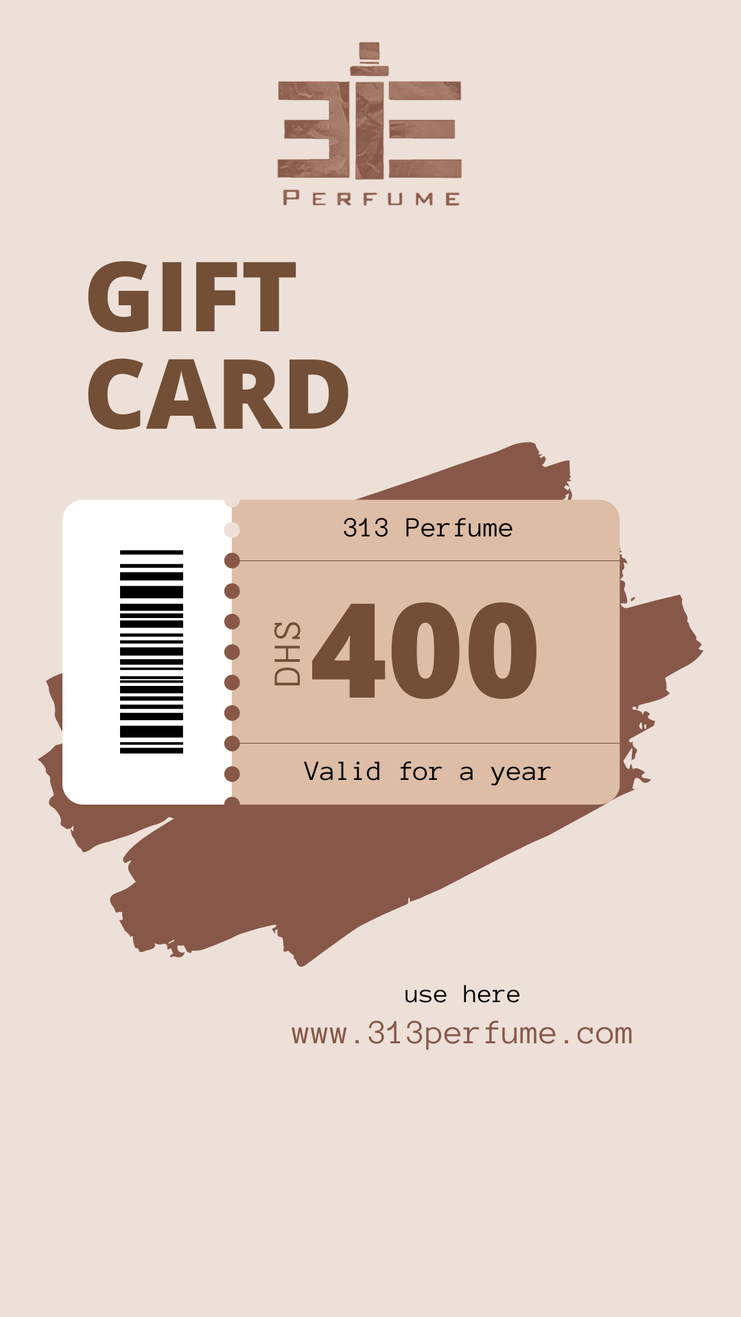 313 Perfume Gift Card