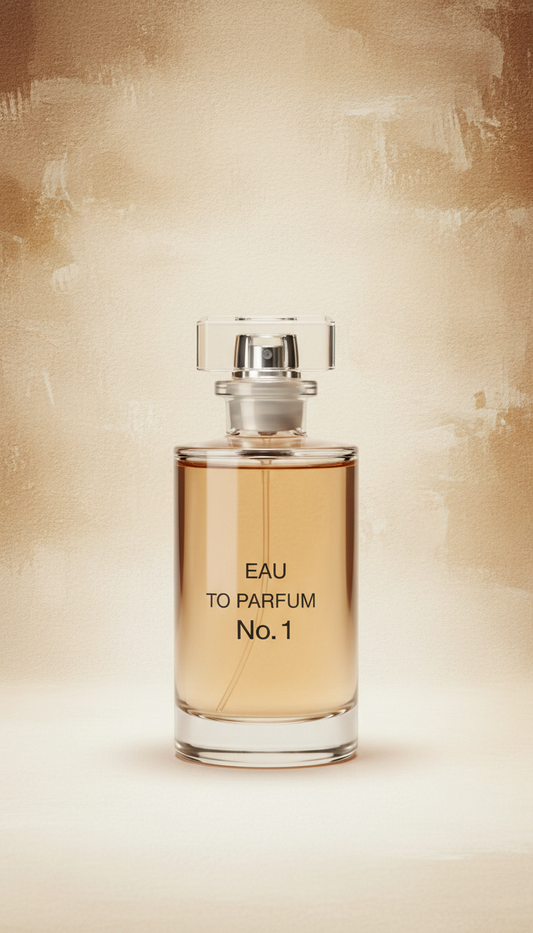 Eau de parfum No.1 glass bottle